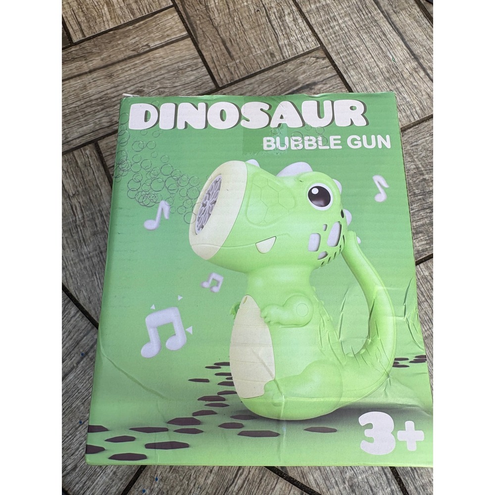 New Dinosaur Bubble Gun Blower Machine Wand Toys Kids Outdoor Play Summer Fun